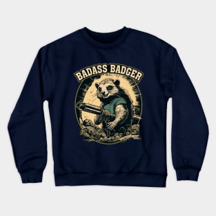 Badass Badger - Defender Of Territories Crewneck Sweatshirt